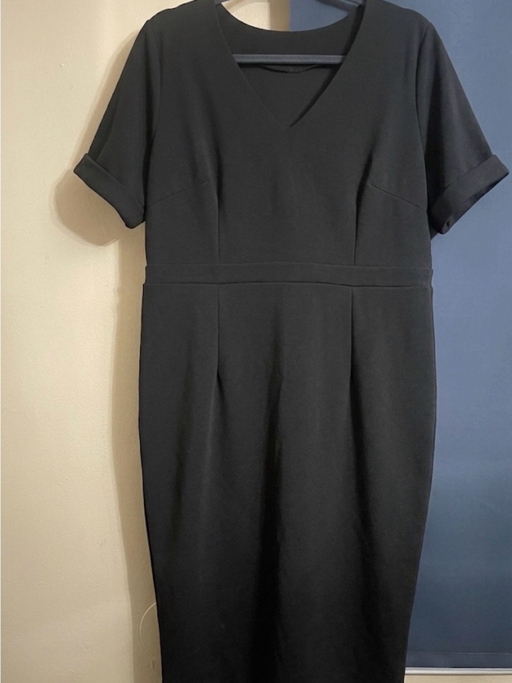 Alexia Admor Dress Size 1X Black Gold Front Zipper Lined New